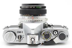 Appearance MINT Olympus OM-1 SLR Film Camera F. Zuiko 50mm f1.8 Lens JAPAN