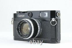 Appearance NEAR MINT? Canon P Repainted Black L39 + 50mm f/1.8 Lens from JAPAN
