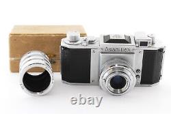 Asahiflex 35mm Film Camera Asahi-Kogaku Takumar 50mm f/3.5 Lens Japan #986406