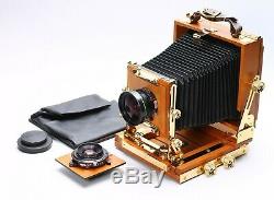 BEAUTIFUL - ZONE VI 4X5 WOOD FIELD CAMERA With CALTAR 90MM f/6.8 & 210MM LENSES