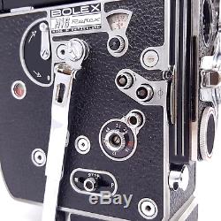 BOLEX H16 REX-5 16MM Film Camera + 25mm Lens + Change Bag + Case, Clean Working