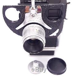 BOLEX H16 REX-5 16MM Film Camera + 25mm Lens + Change Bag + Case, Clean Working