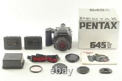 BOXED EXC+5 Pentax 645 Film Camera + A 75mm f/2.8 Lens 120 & 220 from JAPAN