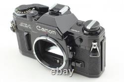 BOXed Top MINT Canon AE-1 BLACK 35mm Film Camera SLR Body From JAPAN