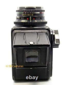 Black Hasselblad 500cm 500c/m Camera & Planar 80mm F2.8 T Lens, A12 Back & Wlf