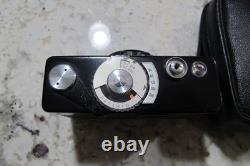 Black Rollei 35 Film Camera with Triotar 40mm f/3.5 Lens & Case Bench Tested