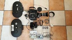 Bolex H16 Ebm Electric 16mm Film Camera Vario Switar Lens Magazines Crystal Sync