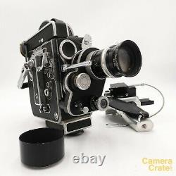 Bolex H8 REX-4 Reflex 8mm Cine Film Camera & 8-36mm f/1.9 Lens Working S8-2924