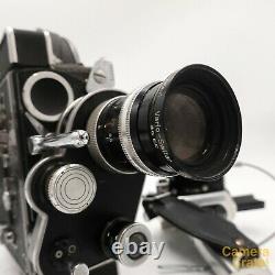 Bolex H8 REX-4 Reflex 8mm Cine Film Camera & 8-36mm f/1.9 Lens Working S8-2924