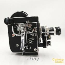 Bolex H8 REX-4 Reflex 8mm Cine Film Camera & 8-36mm f/1.9 Lens Working S8-2924