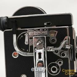 Bolex H8 REX-4 Reflex 8mm Cine Film Camera & 8-36mm f/1.9 Lens Working S8-2924