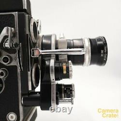 Bolex H8 REX-4 Reflex 8mm Cine Film Camera & 8-36mm f/1.9 Lens Working S8-2924