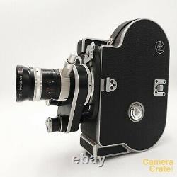 Bolex H8 REX-4 Reflex 8mm Cine Film Camera & 8-36mm f/1.9 Lens Working S8-2924