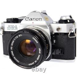 CANON AE-1 PROGRAM Film Camera with 50mm Canon Lens Tested Read Description