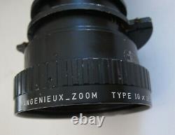 CINEMA PRODUCTS CP 16 16MM MOVIE CAMERA with ANGENIEUX 12-120mm f2.2 ZOOM LENS