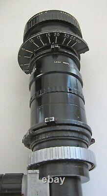 CINEMA PRODUCTS CP 16 16MM MOVIE CAMERA with ANGENIEUX 12-120mm f2.2 ZOOM LENS