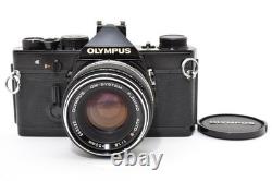 CLA'd Almost MINT Olympus OM-1 SLR Film Camera Black 50mm f1.8 Lens JAPAN