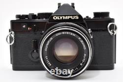 CLA'd Almost MINT Olympus OM-1 SLR Film Camera Black 50mm f1.8 Lens JAPAN