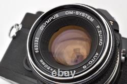 CLA'd Almost MINT Olympus OM-1 SLR Film Camera Black 50mm f1.8 Lens JAPAN