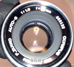CLA'd Almost MINT Olympus OM-1 SLR Film Camera Black 50mm f1.8 Lens JAPAN