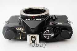 CLA'd MINT Olympus OM-2N Black Film Camera F. Zuiko 50mm f1.8 Lens JAPAN#1002