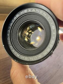 CLA'd Near Mint ++ Konica FP Film Camera Hexanon 52mm F/1.8 Standard Lens JP
