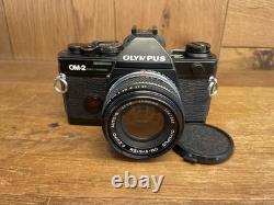 CLA'd Near Mint Olympus OM-2 Spot Program Film Camera Auto S 50mm F/1.8 Lens