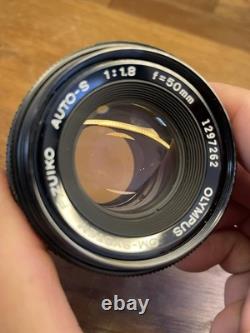 CLA'd Near Mint Olympus OM-2 Spot Program Film Camera Auto S 50mm F/1.8 Lens