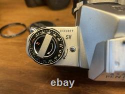 CLA'd New Leather Almost Mint Pentax SV Film Camera SMC Takumar 35mm F/3.5