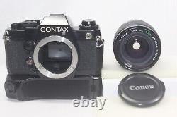 CONTAX 139 Quartz SLR Film Camera Black Body 28-80mm F/3.9-4.9 Lens Winder II