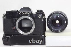 CONTAX 139 Quartz SLR Film Camera Black Body 28-80mm F/3.9-4.9 Lens Winder II