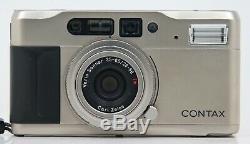 CONTAX T VS 35mm Film Camera Carl Zeiss Lens TVS Kyocera Japan Tested Works