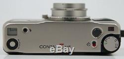 CONTAX T VS 35mm Film Camera Carl Zeiss Lens TVS Kyocera Japan Tested Works