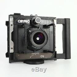 - Cambo Wide 470 Camera, Schneider 47mm Lens + Roll Film Backs (av)