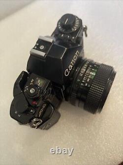 Canon A1 A-1 35mm SLR Film Camera with Canon FD 50mm f1.4 Lens Tested