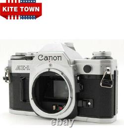 Canon AE-1 35mm Film Camera Silver With 50mm f/1.8 Lens and Battery Excellent+