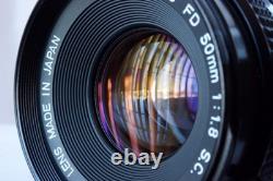 Canon AE-1 35mm Film Camera with FD 50mm 11.8 Lens Barely Used Good Working Order