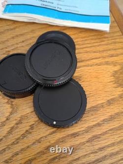 Canon AE-1 35mm SLR Film Camera, FD 50mm, FD 135mm, Doubler, Manuals, Tested