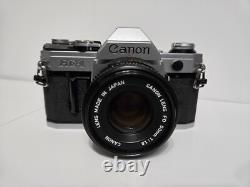 Canon AE-1 35mm SLR Film Camera With 50mm FD lens Film Tested & Working Great