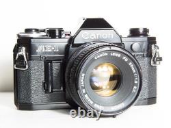 Canon AE-1 35mm SLR Film Camera with 50mm f1.8 FD Lens TESTED