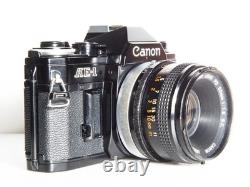 Canon AE-1 35mm SLR Film Camera with 50mm f1.8 FD Lens TESTED