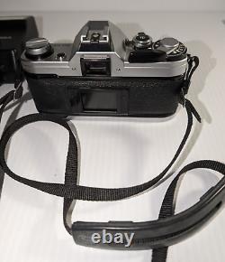 Canon AE-1 35mm SLR Film Camera with 50mm f/1.8 FD Lens, VTG Strap and more-read