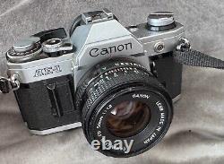 Canon AE-1 35mm SLR Film Camera with 50mm f/1.8 Lens Kit