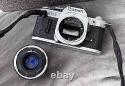 Canon AE-1 35mm SLR Film Camera with 50mm f/1.8 Lens Kit