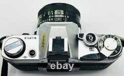 Canon AE-1 35mm SLR Film Camera with Canon 50mm f/1.8 FD Lens-Tested With Case