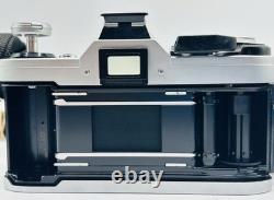 Canon AE-1 35mm SLR Film Camera with Canon 50mm f/1.8 FD Lens-Tested With Case