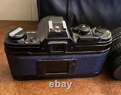 Canon AE-1 Black 35mm Film SLR Camera f128 28mm Phase 2 Auto Lens + Xtra L