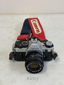 Canon AE-1 Program 35mm Film Camera With Canon FD 50mm F1.8 Lens