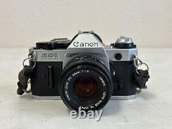 Canon AE-1 Program 35mm Film Camera With Canon FD 50mm F1.8 Lens