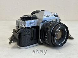 Canon AE-1 Program 35mm Film Camera With Canon FD 50mm F1.8 Lens